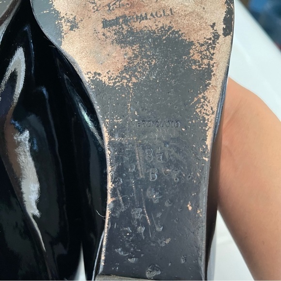 Bruno Magli Low Wedges Patent leather size 8.5 Black - Picture 7 of 9